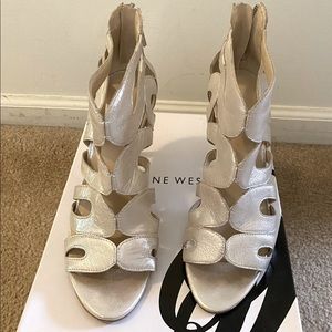 Silver Sandal Booties